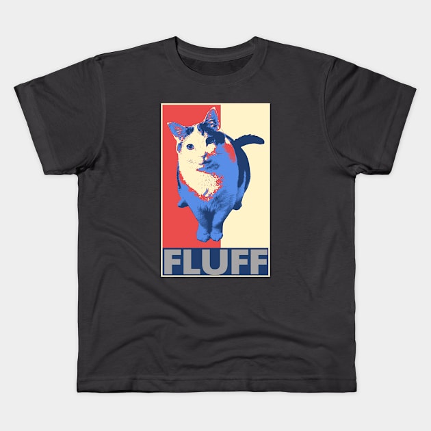 Simon Fluff Kids T-Shirt by FenixWorks